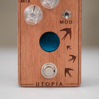 Anasounds Utopia mk1 Analog Delay Effects Pedal w/ Wood Top & Box #59296 image 6