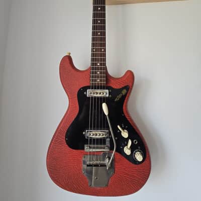 Vintage 1960s Klira Triumphator Electric Guitar - Red Vinyl - Fully Serviced - Pro Setup 1.9mm image 2