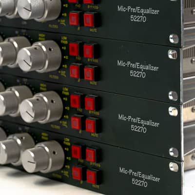 Four Daking 52270 Mic/Line EQ Preamps w/ Quad-Output Power Supply - Pristine Studio Clarity image 6
