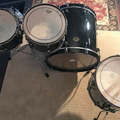 Tama Starclassic Maple 10, 12, 16, 22 Piano Black Drum Set w/Cases Made In Japan image 8