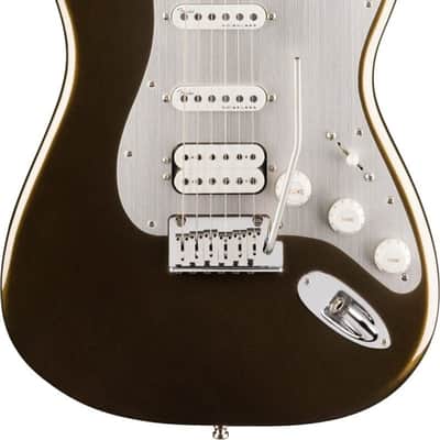 Fender American Ultra II Stratocaster HSS Electric Guitar, Ebony Fingerboard, Texas Tea image 1