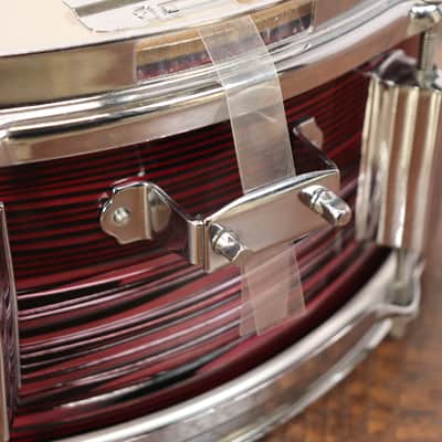 Tempro Pro 5.5x14" Snare Drum Red Strata MIJ Vintage 1970's image 10