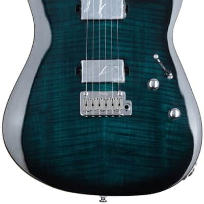 Sterling By Music Man Sabre Electric Guitar - Deep Blue Burst image 2