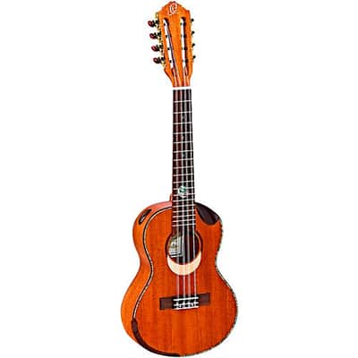 Ortega Traditional Series - Made in Spain Solid Top Thinline Acoustic-Electric Classical Guitar w/ Bag image 1