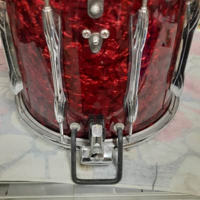 Premier Marching Snare 14x12" 1980s - Red image 7