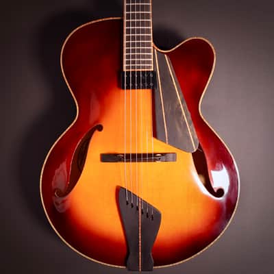 2022 Viteri Custom 16-inch F-hole Acoustic Archtop with Floating Kent Armstrong image 3