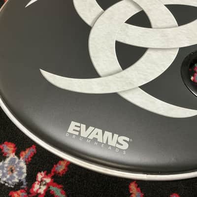 EVANS Anika Nilles / RUSH "Triskelion" 22" Bass Drum Head /w Holz 4” Mic Port  2026 image 4