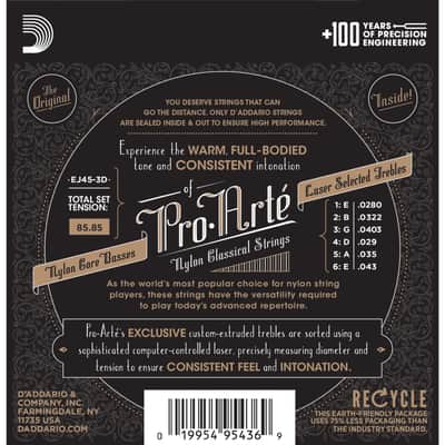D'Addario EJ45-3D - Classic Guitar Strings image 2
