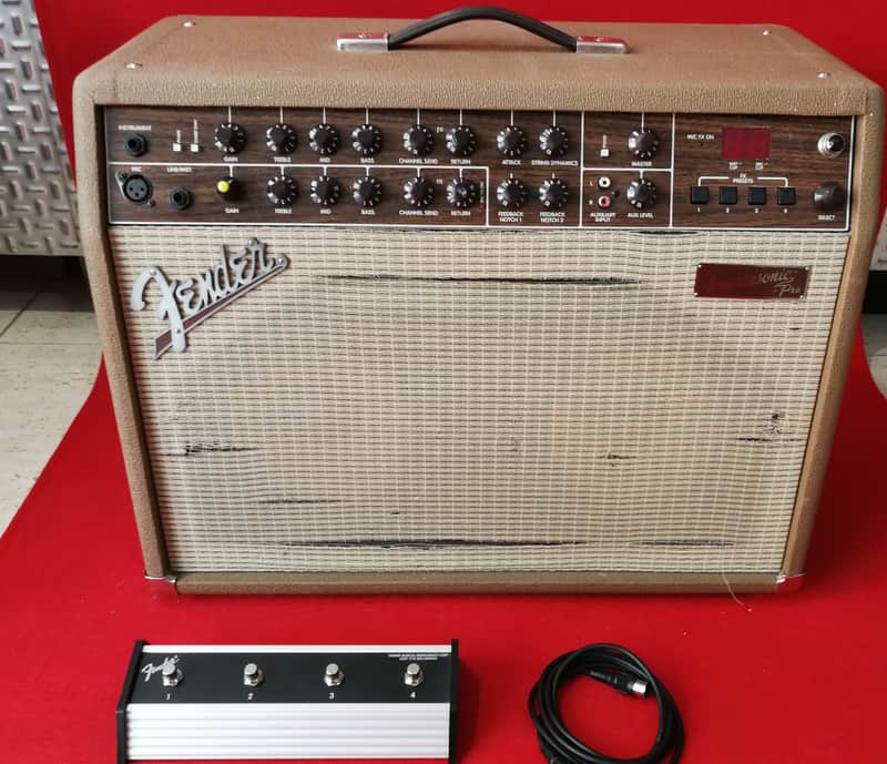 Fender Acoustasonic Pro 2-Channel 2 x 80-Watt 2x8" Acoustic Guitar Amp 1999 - 2001 - Brown image 1