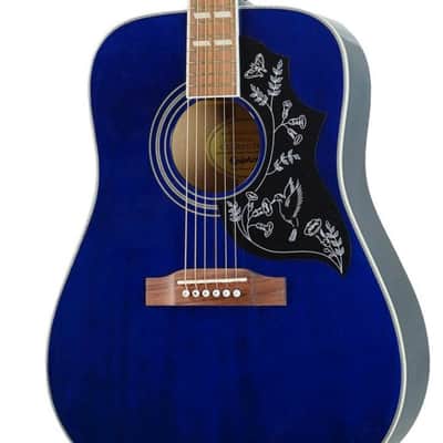 Epiphone Limited Edition Hummingbird Pro Blue Acoustic Electric