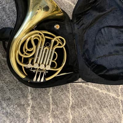 Mendini By Cecilio F/Bb Double French Horn with Solid Rotors String Lever Action image 1
