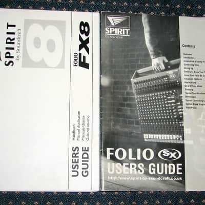 Soundcraft Spirit Folio FX8 mixer w/ Lexicon effects & Rack ears image 3