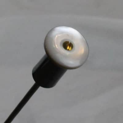Diatonic Button Accordion Part - White Pearl Bass Button With Rod Attachment 19mm x 11.50mm image 2