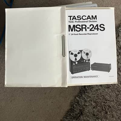 Tascam MSR-24(S) 1" 24-Track Reel to Reel Recorder + PS-24 Power Supply.Tascam MSR-24(S) 1" 24-Track Reel to Reel Recorder 1990 image 5