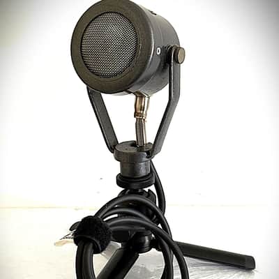 Vintage 1950’s Turner 99 Dynamic Microphone, working w/cable & tripod stand image 10