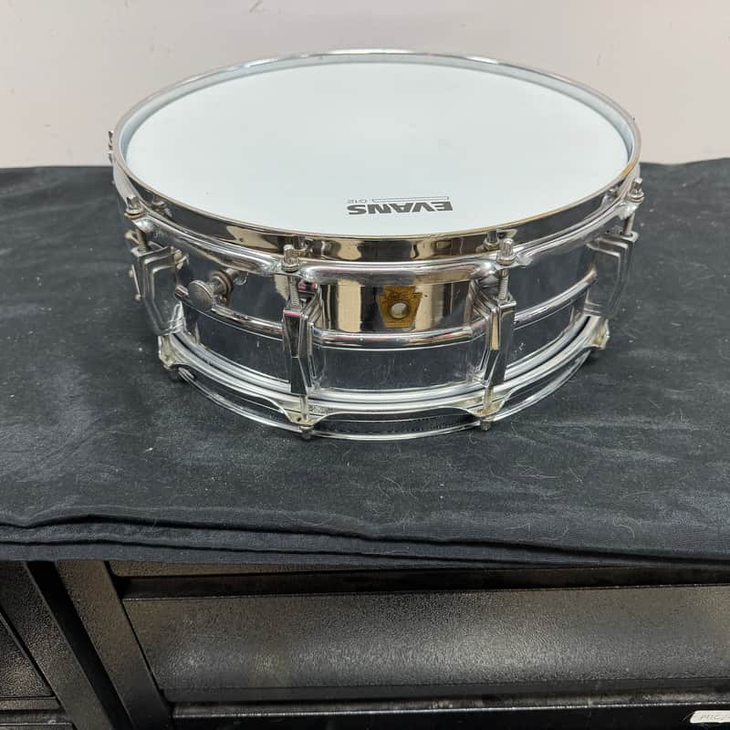 Vintage 1965 Ludwig 14"x5" Ludalloy Aluminum Snare Drum Keystone Badge No. 400? Supraphonic? image 1