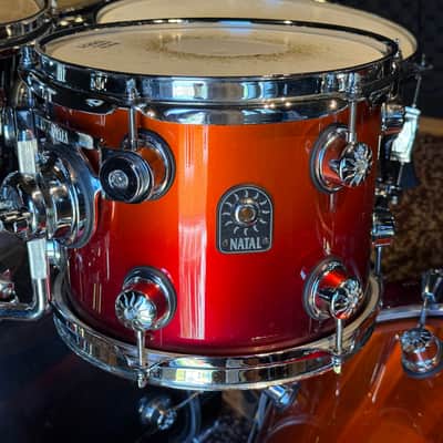 NATAL LARGE DRUM KIT. 12 DRUMS IN ALL. 7 CYMBALS image 10
