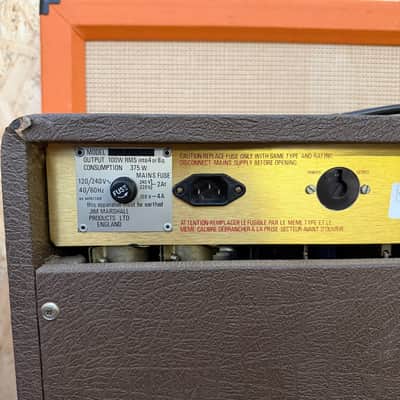 Vintage 1979 Marshall Club & Country 4140 100w 2x12 Amplifier w/ Cover *1970s* image 10