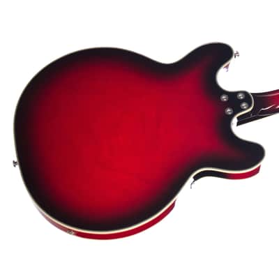 Airline Guitars H77 Vintage Redburst Left-Handed image 4