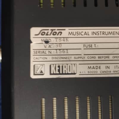 Solton TS4K (1989) Arranger Synth & Drum Machine image 17