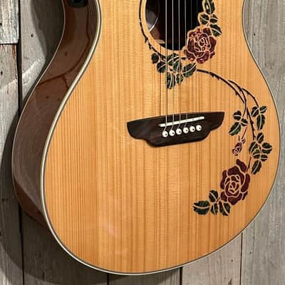 NEW Luna Oracle Rose Folk Acoustic-Electric Guitar, Support Small Business and Buy It Here! image 3