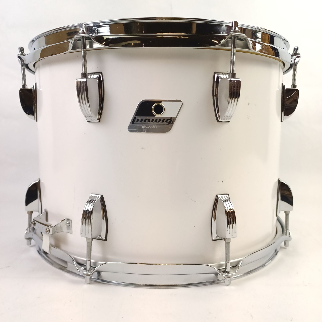 Ludwig 10x14"White Cortex Parade/Marching Snare Drum Rocker Black/White 4Ply P85 — main photograph