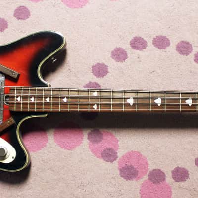 1968 Teisco EP200 B Bass Rare Spectrum 5 Inlays! image 2