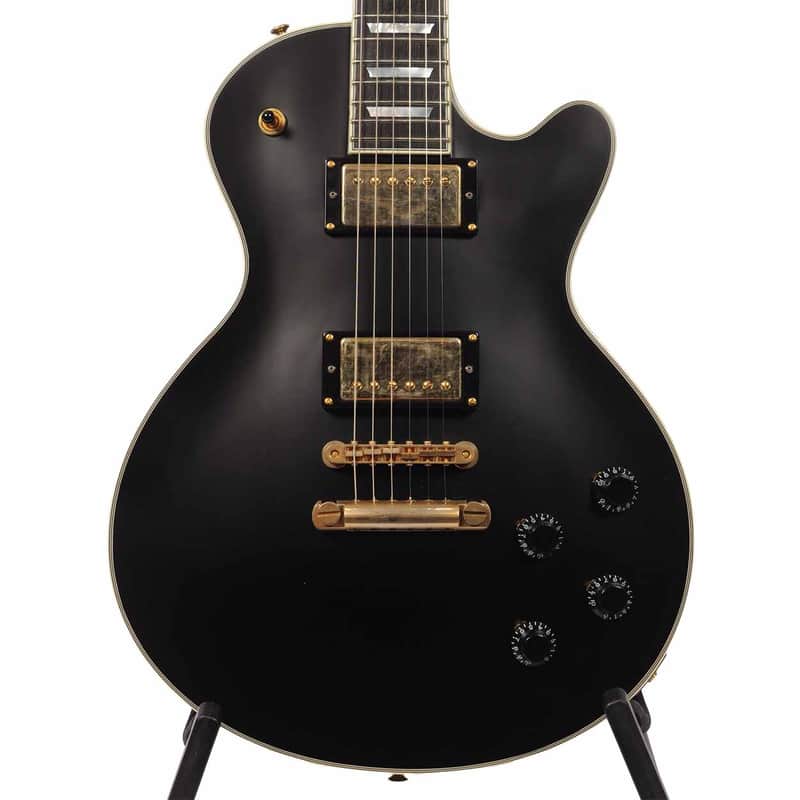 Eastman 2022 SB57/N-BK Electric Guitar with Case - Black with Gold Hardware