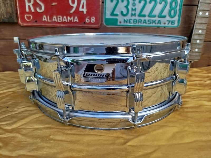 Ludwig  Steel Import  14"X5", 1990s. image 1