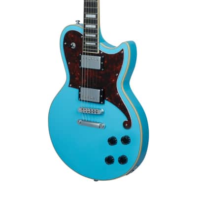 D'Angelico Premier Brandon Niederauer Atlantic Guitar - Sonic Blue w/Gig Bag image 5