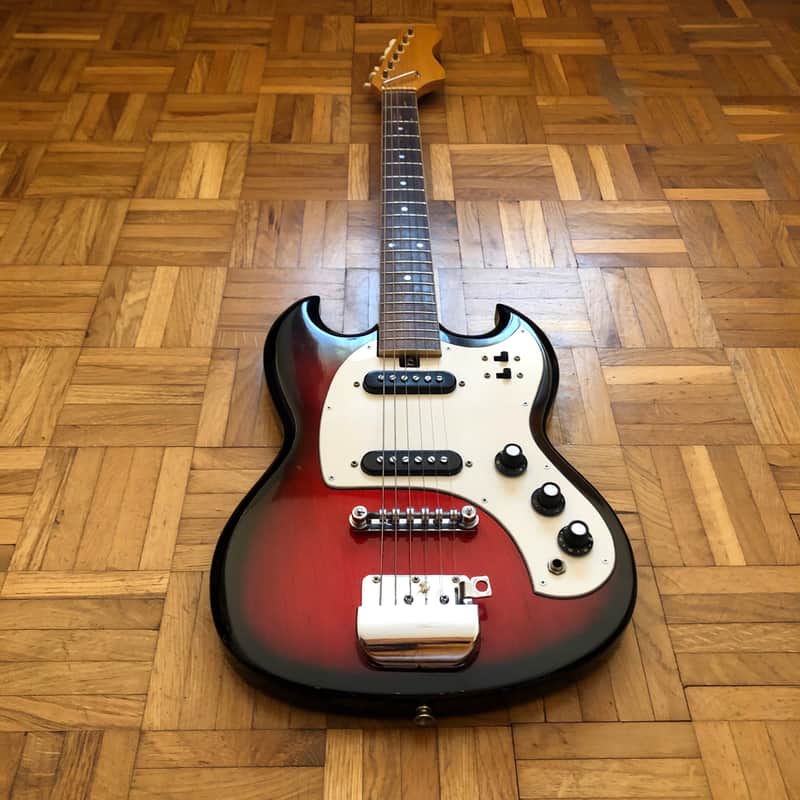 Rare! Sakai / Teisco SG-style vintage e-guitar (made in Japan in