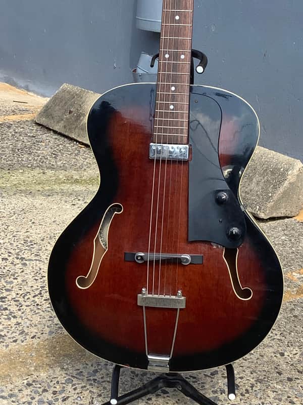 Aria Pro II FA-50E 1999 Brown Sunburst Hollow Body Electric Jazz Guitar image 1