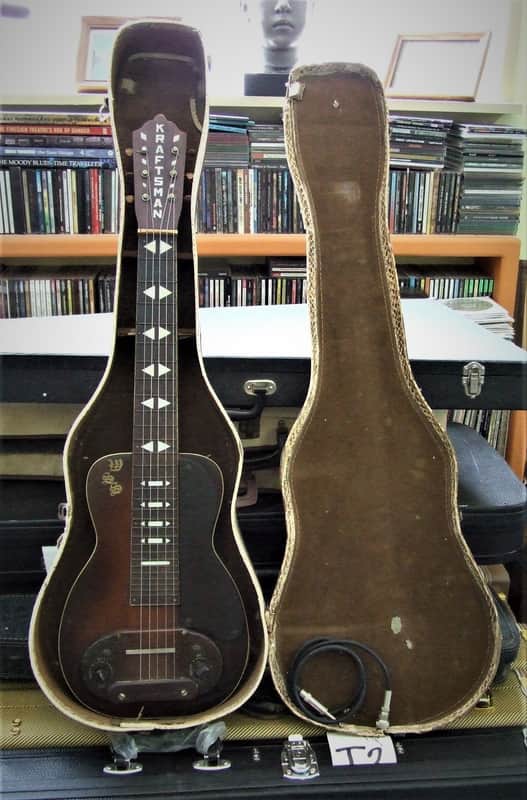 Kay Kraftsman Lap Guitar Woodie 1936 Tobacco Burst image 1
