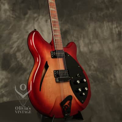 1995 Rickenbacker 360/12 string BT Fireglo w/BLACK hardware + binding!!! image 9