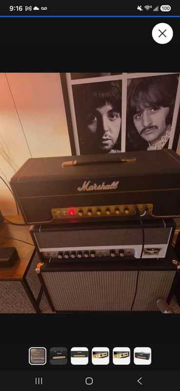 Marshall 2245 JTM45 MK II Reissue 2-Channel 30-Watt Guitar Amp Head 1989 - Present - Black