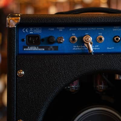 Two-Rock Studio Overdrive Combo Black Bronco W/Blue Faceplate image 5