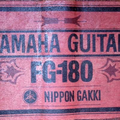 Yamaha FG-180 Jumbo Dreadnought 1972 - Natural image 23