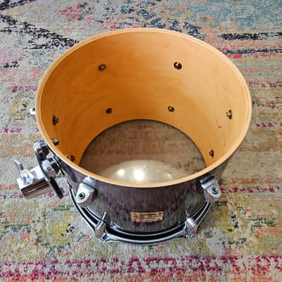 Yamaha 12x10" Maple Custom Absolute Rack Tom - Plum 1988 image 11