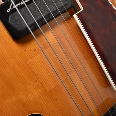 c. 1950s Epiphone DeLuxe "Emperor" Natural Finish Archtop w/OHSC image 16