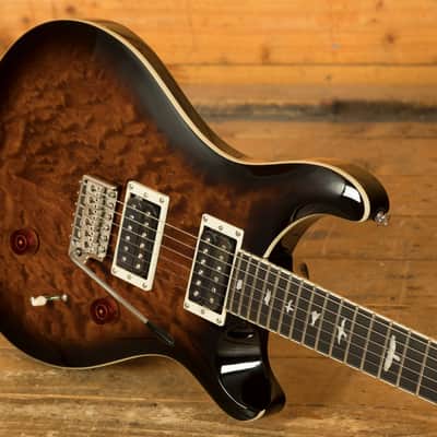 PRS SE Custom | Custom 24 Quilt - Black Gold Sunburst image 5