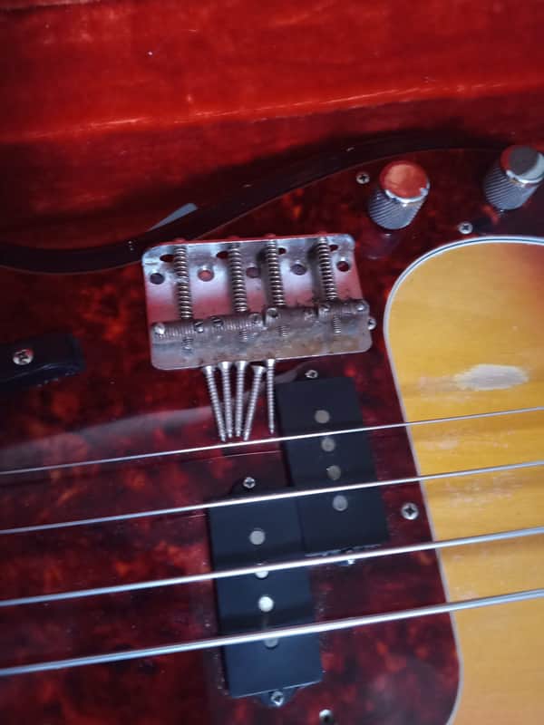 VINTAGE 1963 PRE-CBS FENDER BASS BRIDGE - JAZZ, PRECISION w/  SCREWS (read description).   image 1