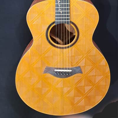 Blueberry NEW IN STOCK - Left Handed Acoustic Guitar Grand Concert Size Horses image 2