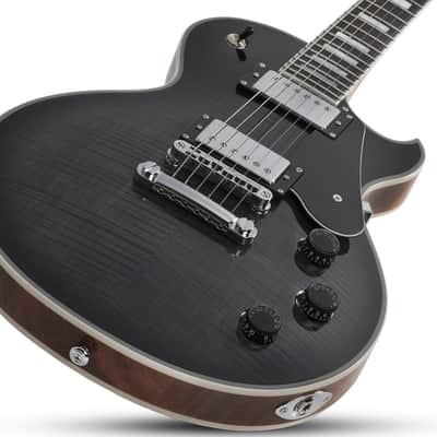 Schecter Solo-II Custom Electric Guitar Trans Black Burst image 6