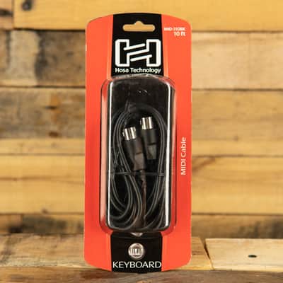 Hosa MID-310BK 5-Pin MIDI Cable - 10' image 1