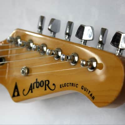 Custom Swirl Painted and Upgraded Arbor Strat Style Electric Guitar image 11