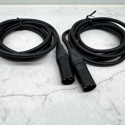 Mogami Gold XLR Male to 1/4" TRS Cables (Pair) – 6 ft – Excellent Condition image 1