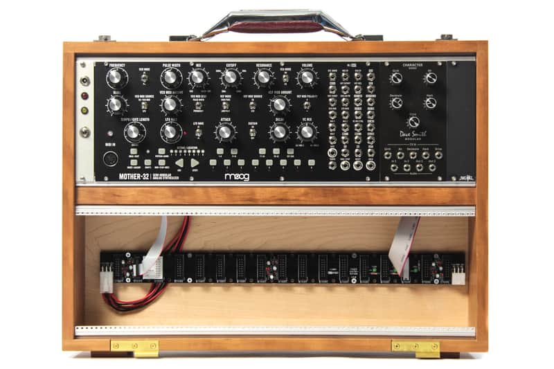 Moog Mother 32 Expanded Eurorack System + 6U Powered Eurorack Case / DSI Character Module image 1