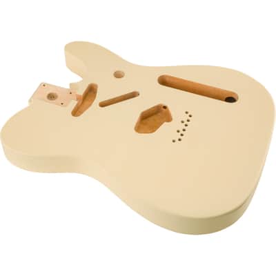 Genuine Fender Classic Series 60s Telecaster SS Alder Body Vintage Bridge Mount - Olympic White image 2