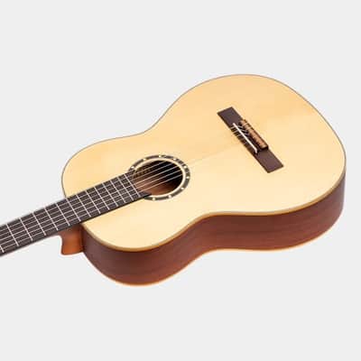 Ortega R121L Left-Handed Classical Guitar – Full Size, Cedar Top, Mahogany Back & Sides, Gloss Finish image 8