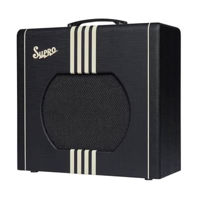 Supro Delta King 12 1x12-inch 15-watt Tube Combo Amp - Black and Cream image 2